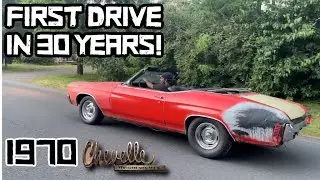 Finally on the road after 30 years: 1970 Chevelle convertible.