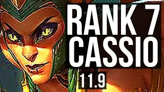 CASSIOPEIA vs LUCIAN (MID) | 14/1/7, Rank 7 Cassio, Legendary, 300+ games | KR Challenger | v11.9