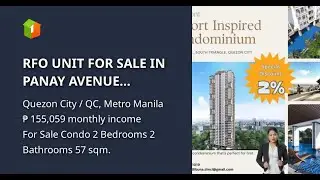 RFO UNIT FOR SALE IN PANAY AVENUE QUEZON CITY!!