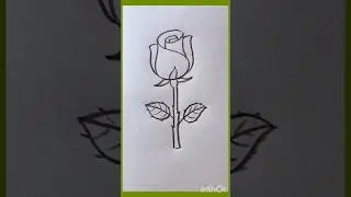 Easy way to draw a rose #artandcraft #drawing #sheding #shorts 💐💐