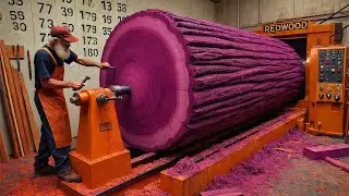 Inside a Purpleheart Wood Mill: From Rare Timber to Durable Colored Lumber (Full Process)