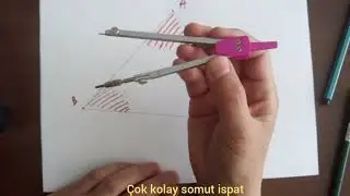 Üçgen ve dörtgende iç açılar toplamının çok kolay somut ispatı, mutlaka siz de yapın