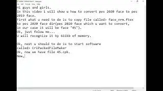 Pes 2020 2019 How to convert pes 2020 face to pes 2019 face