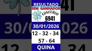🔥 QUINA 6941 | ACUMULOU! R$1,3 MILH&Atilde;O 💰