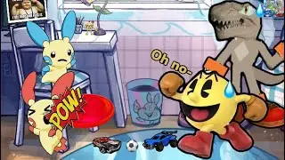 Rexsee: Pac-Man accidentally hits plus with a frisbee