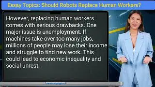 Essay Topics: Should Robots Replace Human Workers?