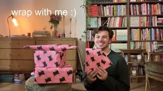 wrapping christmas presents like we're on facetime