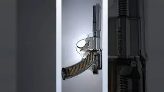 🤔How it's (Landstad-1900) Revolver Works🤔 | Gun X-ray |#shorts #asmr #oddlysatisfying #gun