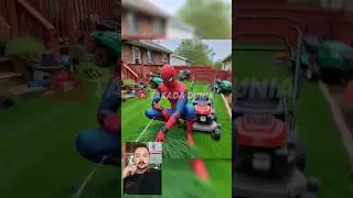 Superheroes Cuts the Grass 😱 Marvel & DC - Avengers All Characters #avengers #shorts #marvel #viral