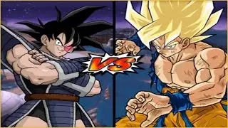 Dragon Ball Z: Budokai Tenkaichi 3 - Turles VS SSJ Goku (Mid) [COM VS COM]