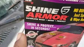 Shine armor ceramic waterless wash makes white paint shine like new