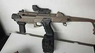 AW CUSTOM CARBINE KIT AND 400 ROUND DRUM ( featuring VFC Glock 18c)