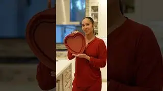 Heart Shaped Red Velvet Cake  #baking