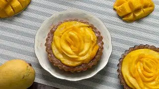 No Oven & Eggless||Mango Custard Tart Recipe By Samarrah Fusion 