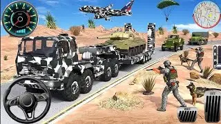 Симулятор армейского грузовика 🚚 | Геймплей за рулём военного внедорожного грузовика