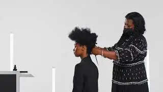 ghd Thin Wand Directional Twist Wrap on Textured Hair