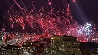 Pyro Rain in Stockholm! AIK Stockholm 130th Anniversary Celebration! Black Army | Sweden