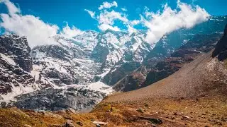 Annapurna I Summit Climb View And Two Avalanches 4K Ultra HD Video