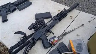 WBP ... AK-47 .. AB A10 suppressor ... RS Regulate  mount .... KNS adj piston