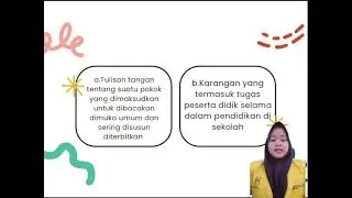 Tugas Bahasa Indonesia  video presentasi materi karya tulis ilmiah 