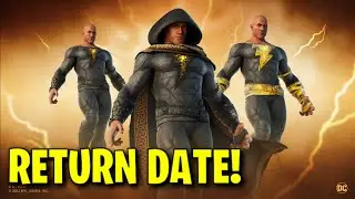 BLACK ADAM SKIN RETURN RELEASE DATE in FORTNITE ITEM SHOP! (Black Adam DC RETURNING 2025)