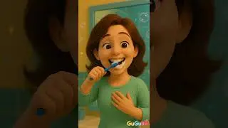 Brushing Teeth Song for Kids 👶🪥 | Fun Nursery Rhyme | #KidsSong #BrushingTeeth | GuGuBa Giggles