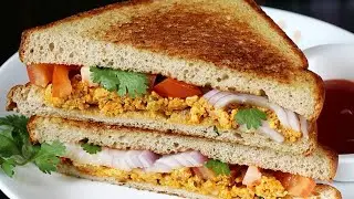Instant healthy breakfast paneer sandwich Recipe in Telugu 🥪