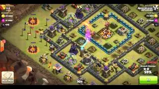 GoWiPe Attacks Vs Maxed Out Th 10's (Except Walls/Hero's)