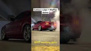 Catless X pipe + muffler delete (05-09 mustang gt)