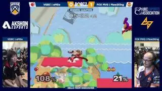 BoBC2 | VGBC | aMSa (Yoshi) vs. FOX MVG | Mew2King (Sheik) | SSBM Winners Quarters
