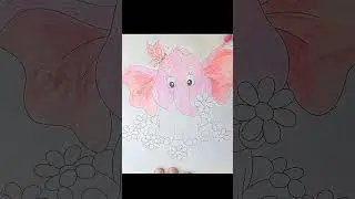 lets color baby elephant 🐘 | easy coloring for kids#art #drawing✏ #art #coloringbook #easydrawing