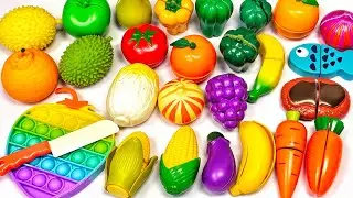 Satisfying Video | How to Cutting Fruits and Vegetables ASMR | POTATO APPLE mixing Squishy Pop It