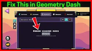 Исправлена ​​ошибка загрузки модов в Geometry Dash.