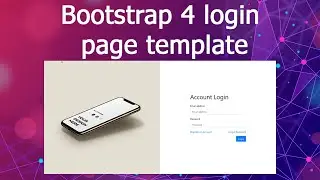 Bootstrap 4 login page template | visual studio code | Web Development Skills
