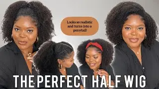 😱THIS LOOKS JUST LIKE MY NATURAL HAIR!!! KINKY HALF WIG FT BETTERLENGTH HAIR