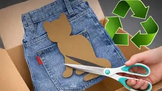 Transforming cardboard, fabric scraps, and old jeans ♻️ | A recycling idea that will amaze you