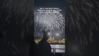 This is Your Sign to Book a Fireworks Cruise at Magic Kingdom! #disneyworld #shorts