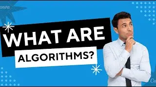 WHAT ARE ALGORITHMS? #algorithm