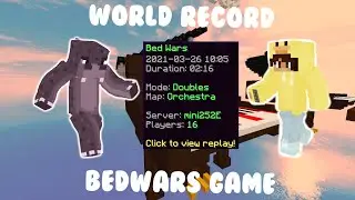 [FWR] 2:16 Bedwars Doubles Game (#21 fastest Bedwars doubles win)