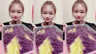 Giant Purple Yam Dessert Mukbang 💜🍠 | Sweet ASMR Eating Show