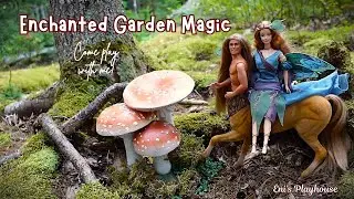 A Magical Garden Photo Shoot with Fairy Barbie & Centaur Ken