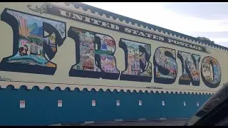 Driving around Fresno California and Tower District