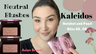 Asian blush try on| Kaleidos blush hotshot and Pearl Bliss