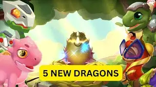 Hatching FIve New dragons in DML!! │Dragon mania legends S2. Ep 127