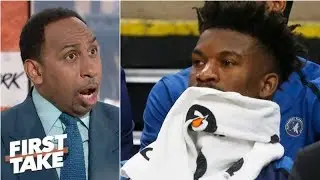 Assigning blame in Butler-Towns Wolves' drama sends Stephen A. & Max into frenzy | First Take