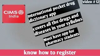 Drug dictionary app for pharmacy students| quick review of our drugs in syllabus | dose, time , use
