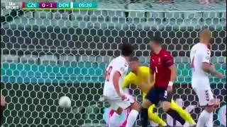 Denmark vs Czech Republic gool