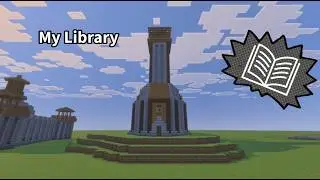 My Mega Library Build!!#Minecraft