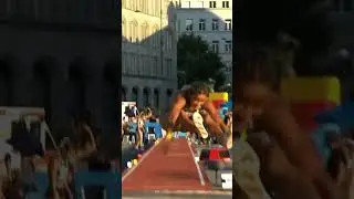 She Is A LONG JUMP Idol #sports #shortsfeed #femaleathletes