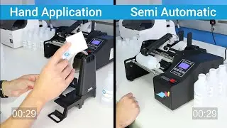 Man Vs Afinia A200 Label Applicator - How fast can the A200 apply labels? | HD Labels